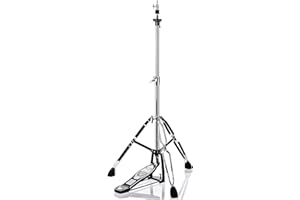 Vaisoeny Soporte de Charleston, soporte de trípode para hi-hat, altura regulable de 23,6 a 39,3 pulgadas, soporte de doble puntal con pies de goma antideslizantes amplios (V-CC-JKC07)