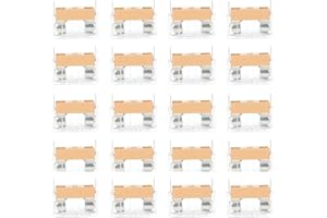 KADIMENDIUM Custodia Portafusibili Portafusibili di Alta Qualità da 20 Pezzi con Copertura Trasparente Custodia Portafusibili per Montaggio a Pannello PCB Adatta per Fusibile 5X 20