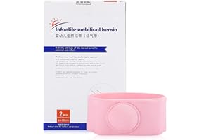 TOUISEDGI Ceinture De Hernie, Respirant 2 Pièces Ceinture De Hernie Traitement De Thérapie De Hernie Enfants Bébé Bébé Ceinture De Hernie Ombilicale 6 X 47 Cm(Rose)
