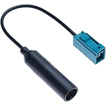 Huybaa Adattatore Antenna Autoradio, Fakra Z Maschio A DIN Maschio
