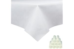‎SENSALUX Sensalux Bierzeltgarnitur, Tischdecke aus stoffähnlichem Vlies, Standard 100 by Oeko-TEX, ideal für Jede Feier, Catering, Hochzeit, Geburtstag, 1,18m x 2,5m, Weiß