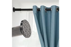 SUOAIRNUO 378cm-430cm Long Tension Curtain Rod, No Drilling Extendable Stainless Steel Curtain Pole for Windows and Bathroom,Telescopic Shower Curtain Rod, Room Divider