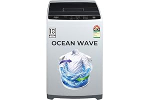 Haier Smart Choice 6 kg 5 Star Oceanus Wave Drum Washing Machine Fully Automatic Top Load (HWM60-AEN, Moonlight Silver)