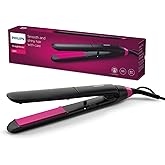 Philips Sa&ccedil; D&uuml;zleştirici, Keratin Seramik Plaka, ThermoProtect Teknolojisi, 2 Sıcaklık Ayarı, Tuş Kilidi, 60 Saniyede Isınma,