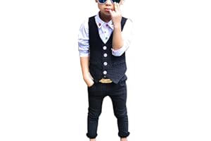 GladiolusA Jungen 2 Stück Formal Anzug Sätze Festliche Kleidung Hochzeit Weste + Hosen