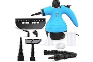 MLMLANT Home Handheld Steam Cleaner, Multifunctional Portable Steam Cleaner with 9 Practical Accessories for Cleaning Kitchen Grease, Tiles, Sofa Mattresses and Car Seats