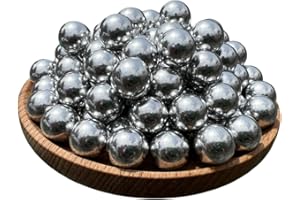 40MAX 50 Piezas .50 Cal, Bolas de Aluminio sólido，Bolas de Paintball Calibre 0,50, 2,6 Gramos, Bolas para t4e TR50 HDR50 HDP50 RAM