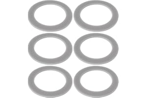 Be In Your Mind 6 STK O-Ring-Dichtung für Mixer Silikondichtung Kompatibel mit Hamilton Beach Innendurchmesser 47 Mm Außendurchmesser 67 Mm Dicke 2 Mm Grau