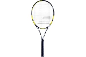 Babolat Evoke 105 Strung - Raqueta de tenis (negro/amarillo)