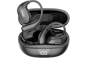 RELXHOME AI Language Translation Earbuds, Open ear Headphones Real-Time Translator for 150 Languages & Accents, Bluetooth 5.4, HiFi Sound, 4 Translation Modes for Travel, Business, black