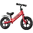ACHAS Kids Balance Bike, Toddler Balance Bike, 12 Inch No Pedal Toddler Training Bicycle, Push Training Bicycle for Boys and Girls, Lightweight Walker Bike for Kids Ages 2-7 Years Old