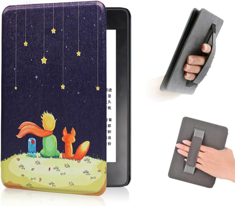 COCFOOKIW Funda para 6" Kindle Paperwhite (5.ª/6.ª/7.ª Generación - 2012/2013/2015) - PU de Primera Calidad Estuche con Correa de Mano y Automática Reposo/Activación Función