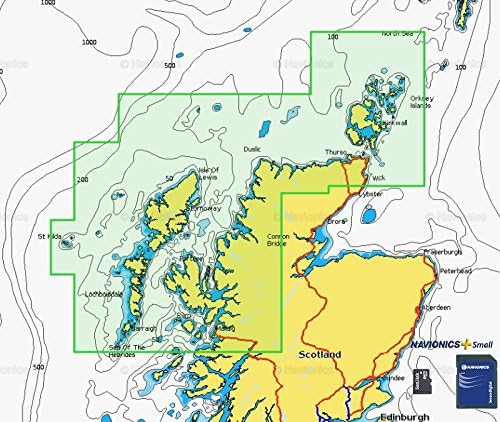 Navionics Plus Small 5G567S2 Scotland North east Nautical Chart
