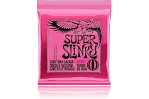 AUEFUDQ Super Slinky Cordes filées en nickel pour guitare électrique, calibre 9-42