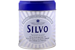 Housold 75g Silvo Metal Tarnish Guard | Silver Polish, Longer Lasting Shine | Metal Polish Wadding for Aluminium, Silver, Gold, Chrome, Jewelry (Pack of 1)