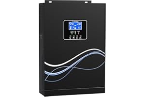 NOVOPAL 3000W Onduleur Hybride 24V DC à 230V AC Off Grid Pur Sinus Solar Convertisseur avec 80A MPPT régulateur de Charge PV Maximum 450V DC
