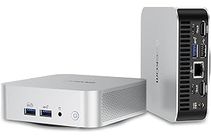 GEEKOM A7 Mini PC, AMD Ryzen 7 7840HS (8C/16T, 4.0GHz~5.1GHz), 32GB DDR5 RAM 1TB PCIe4.0 SSD, Radeon 780M Graphics Quad Display, USB4(8K)/HDMI/Wi-Fi 6E/2.5G RJ45/BT5.2 Windows 11 Mini Gaming PC