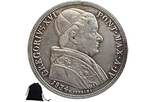 YunBest 1834 - Moneta da collezione in Nichel Italia Commemorative Italia - Moneta Europa dall'Italia + Borsa KaiKBax - Regalo per fidanzati/marito BestShop