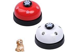VDFJEK 2 Pcs Dog Bells Toilet Training, Dog Bell, Dog Doorbell, Dog Buttons, Dog Training Bell, Dog Bells, Dog Toilet Bell, Dog Door Bell, Dog Bell for Door Potty Training, Suitable for Dogs Cats