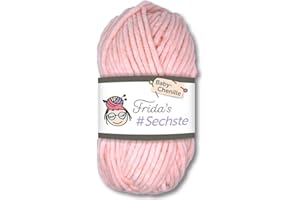 Frida's Wollhaus Frida's Pelote de laine Amigurumi - 50 g - Sixième fil chenille pour bébé - Pour tricot et crochet - Velouté - Doux - 30 couleurs (750, rose)