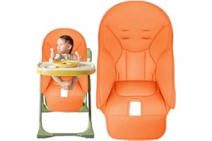 OPTIMISM Funda para Trona, Funda de Silla de Comedor para bebé, Funda de cojín de Silla Alta, Funda para Silla Comedor Bebé Cuero PU Compatible con Las Principales Marcas para Mercado Peg Perego Siesta Zero3