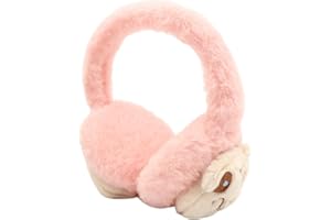 DHINCHANSAIB Casque anti-bruit pliable et réglable pour femme - Cache-oreilles en fausse fourrure souple, idéal pour l'hiver - Protection des oreilles (oreilles)