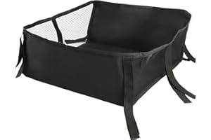 MOVKZACV Cestino per passeggino, cestino portaoggetti sotto il passeggino, cestino inferiore in rete per passeggino, organizer e accessori (dimensioni: 32 x 28 cm)