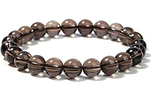Landorilo Handmade Echte Natursteinperlen Heilsteine Armband Damen Chakren Perlenarmband, 8MM Runde Edelsteine Yoga Armbänder, Chakra Armbänder Männer