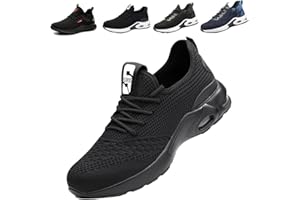 Fadezar Chaussure de Securité Homme Femme Legere Baskets Securite Chaussure de Travail Vec Embout de Protection en Acier Chaussure de Chantier