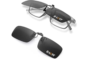 LUFF Clip Unisex Polarizzata su Occhiali da Sole per Occhiali da Vista-Buoni Occhiali da Sole Stile clip per Occhiali Miopia all'Aperto/Guida/Pesca