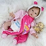 Haare: Hohe Qualität Mohair, Hand Implantation kann waschen und Kleid up.Dies ist eine Babypuppe, so dass die Haare ein bisschen weniger ist.