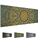 Produktbild Bilder 110 x 40 cm - Abstrakt Bild - Vlies Leinwand - Kunstdrucke -Wandbild - XXL Format – mehrere Farben und Größen im Shop - Fertig Aufgespannt - Mandala – Orient 107411b