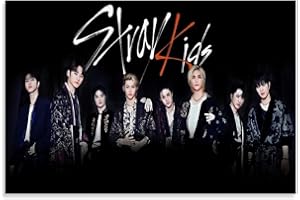 HELLOVE Kpop Stray Kids Poster sur toile pour enfants 30 x 45 cm