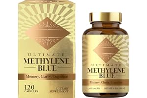 NNPCBT Methylene Blue, Pharmaceutical Grade Methylene Blue Capsules, Brain Health & Antioxidant Supplement, 120 Capsules