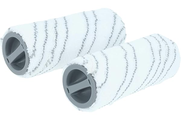vhbw Mikrofiberroller set kompatibel med Kärcher FC 3d sladdlös premium, 5, 5 sladdlös rengörare för hårt golv – tvåpack
