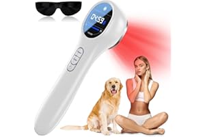 Cozion Portable Near Red Light Device for Body Joint Infrared Lamp Handheld Red Light Time/Energy Adjustable Portable Cold Red Light Device Infrared Lampe for Human/Pets