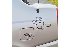 UOPMQGB 3 Stück Katzenaufkleber, Tankdeckelaufkleber, lustige Auto Tankdeckelaufkleber, Autoaufkleber, für Auto und Motorrad Tankdeckel, kann links oder rechts Aufkleber sein