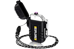 LCFUN Christmas Stocking Fillers Gifts for Men Him: Electric Lighter Rechargeable USB, Electronic Plasma Arc Lighter Windproof and Waterproof for Hiking, Camping, Outdoor, Survival, Tactical, EDC Gear