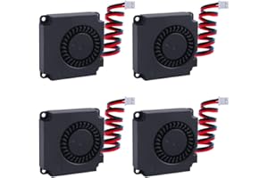 Owootecc 4 unidades, ventilador sin escobillas de CC de 12 V refrigeración para impresora 3D silencioso (40 x 40 x 10 mm)
