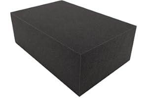 ROC Cases Solid Foam Block Insert L420xW280xD150mm for EN-AC-FY-A030 Flight Case, Low Density, Spring-back Protection