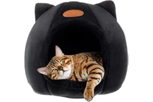 Level25 Casa Cama para Gatos Perros y Mascotas Pequeñas con Cojín Extraíble y Lavable