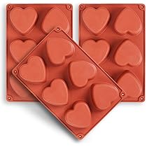 2 Stampini Silicone A Forma Di Cuore - 6 Cavità Per Cioccolatini, Ghiaccioli, Candele | Resistente Al Calore - Foto 9