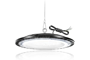 TODEHI 200W Naves Industriales UFO LED Lámpara de Alta Bahía,20000LM Focos Led Interior Techo,6500K LED Iluminación de Almacén,IP65 Impermeable Campana Industrial Para Patio,Garaje,Fábrica,Taller