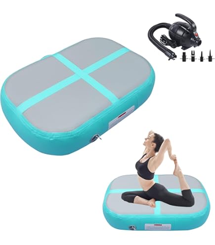 Aufblasbare Gymnastikmatte Rund - Air Track Matte Für Yoga & Fitness