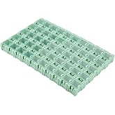 Tarente Container, Plastic Container, 50 Pieces, Green SMT SMD Container Box, Electronic Components, Mini Storage Case
