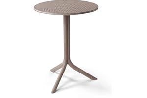 Nardi Step 61 x 61 cm Tisch aus Kunstharz, Glasfaser, Turtle Taubengrau