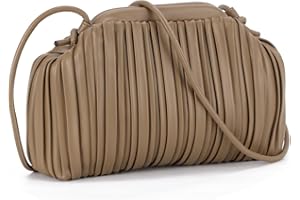 Syrads Dumpling Bag para mujer Cloud Handbag Clutch Pury y bolso fruncido con correa de hombro desmontable