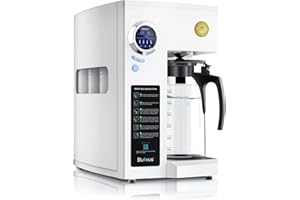 Bluevua RO100ROPOT Reverse Osmosis System with 4-Stage Cleaning, Counter RO Filtration, 2:1 Pure Empty, Portable Water Purifier for Home