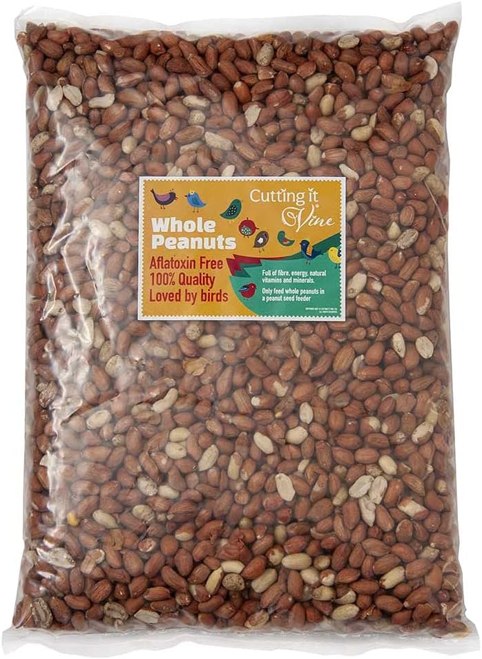 Cutting it Vine Peanuts for Birds 5 ltr Refill Bag (3kg), Attract Wild Birds with Finest Grade Peanuts, Year Round Wild Bird Food and Squirrel Food of Choice