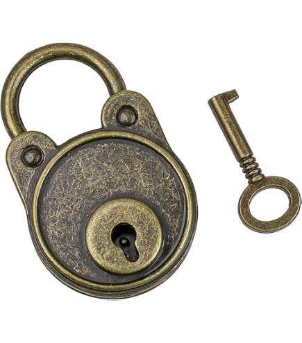 Cadenas Vintage Mot De Passe Anglais - Pour Valise, Boîte, Placard - Code à Tourner - Design Antique